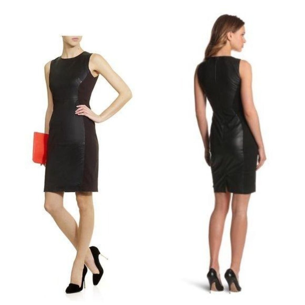 French Connection Genuine Leather Dress Sz 0